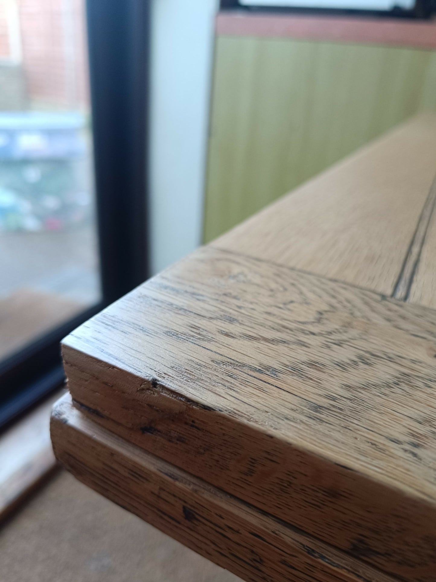 Solid Oak Extendable Dining Table Vintage