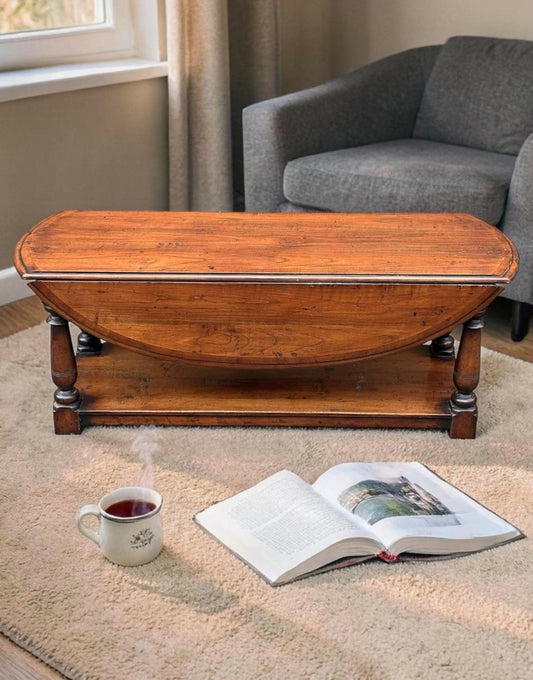 Fruitwood Cherry Drop Leaf Coffee Table