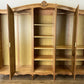 Wardrobe Vintage French Louis XVI Style Oak Five Door Carved Armoire LOT 6519