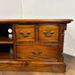 Contemporary Mahogany Flat TV Stand / Media Unit