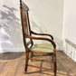 Edwardian Beech Armchair With Faux Rosewood Finish