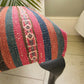 Kelim Covered Footstool. Genuine Vintage Kelim Rug. All Wool, Hand Knotted. Fully Restored and Upcycled Piece.