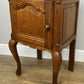 Pair of Bedside Tables Vintage French Louis Oak Nightstands Cabinets LOT 6307