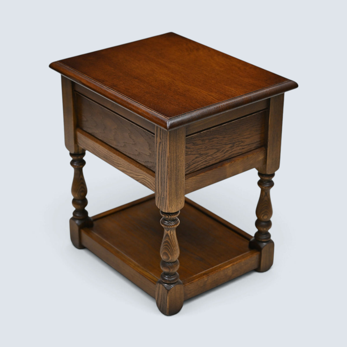Old Charm Side Table Lamp Table Light Oak Finish With Drawer FREE UK Delivery