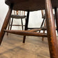 Vintage Set Of Four Oak Wheelback Dining Chairs