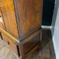Vintage Oak Wardrobe with Bevelled Mirrorx