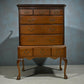 English Georgian Raised Chest Of Drawers Mahogany Cabriole Legs FREE Delivery*