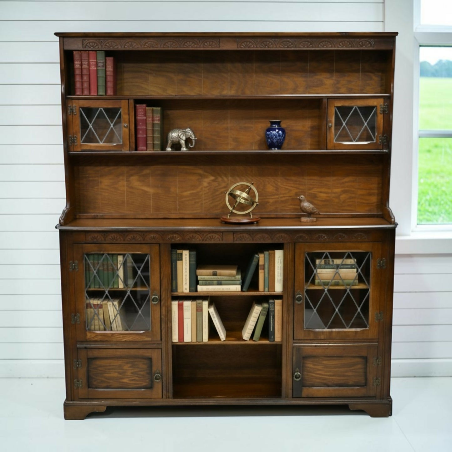 Old Charm Style Dresser Sideboard Display Bookcase Narrow FREE UK* Delivery