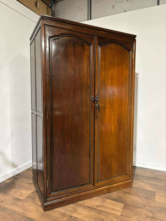 Oriental style Two Door Mahogany Wardrobe
