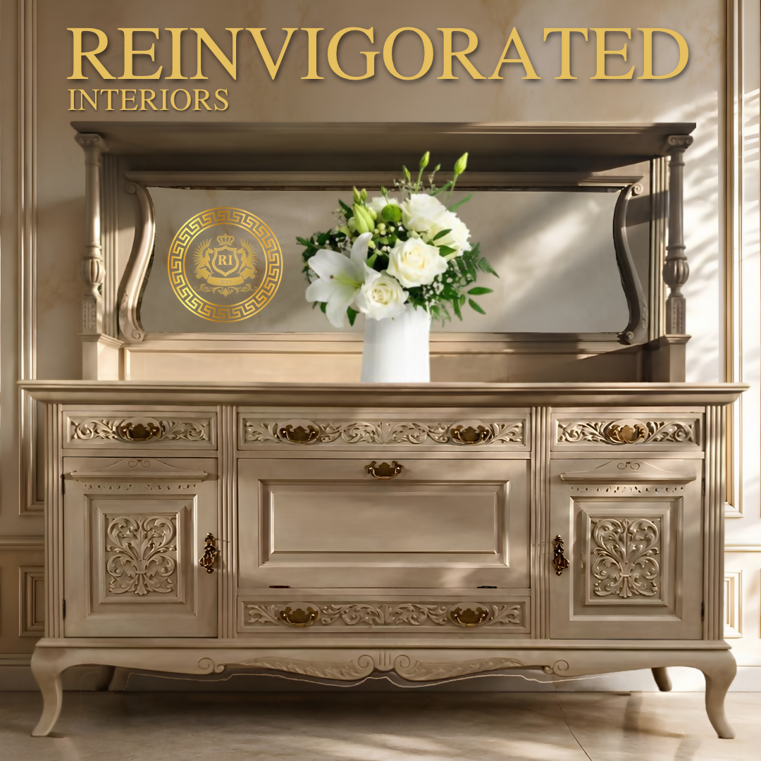 Sideboard with Mirror, Buffet, Mirror Back Sideboard