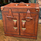 Quality Hand Crafted Vintage Style Leather Campaign Portable Drinks Picnic Bar
