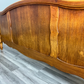 Bed Vintage French Louis XVI Oak Double Bed Frame Carved Headboard LOT 3793