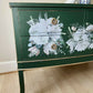 Vintage Green and Gold Chest of Drawers , Dresser