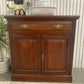 Antique Leeds Co-op Mahogany Flip-Top Server / Sideboard - "Our Own Make"