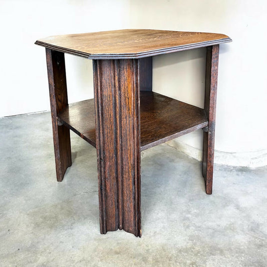 Art Deco vintage Oak side table.