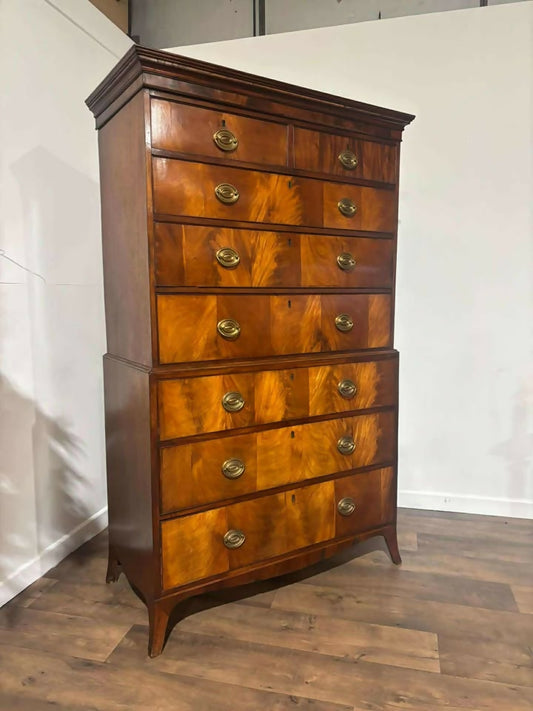 Edwardian Mahogany Chest On Chest