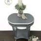 Grey And Silver Side Table