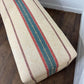 Vintage Striped Day Bed with Ottoman Storage