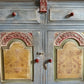 Blue hand painted vintage Sideboard /indian Sideboard