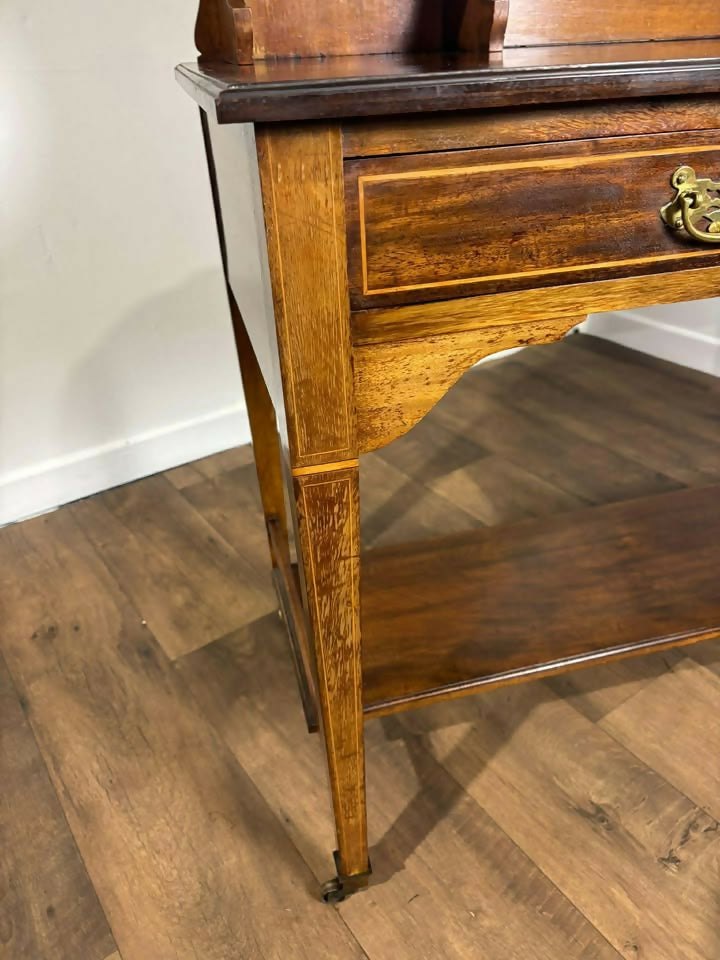 Edwardian Mahogany Inlaid Dressing Table