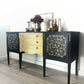 Strongbow sideboard in black and vintage gold