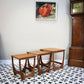 G Plan Nest of Three Tables Astro Design with Teak Tops and Afromosia Legs.