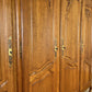 Wardrobe Vintage French Louis XVI Style Oak Four Door Carved Armoire LOT 6503