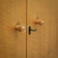 Alfred Cox Double Wardrobe in Walnut 1950s with Splayed Legs