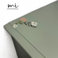 Refinished Stag Minstrel Tallboy Chest Of Drawers in Pale Green with delicate pink floral design