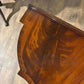 Reproduction Serpentine Front Two-Drawer Demi-Lune Side Table