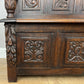 Monks Bench Antique French Style Oak Storage Hall Seat Coffee Bench LOT 6298