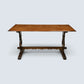 Old Charm Oak Dining Table Light Oak Finish Refectory Plank Top FREE UK Delivery