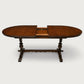 Old Charm Dining Table Tudor Brown Finish Extended Seats 6/8 FREE Delivery*. SBR10326/1404E