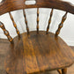 Pair of Oak Tub Style Spindle Back Chairs