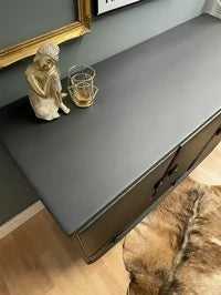 Vintage black Ercol Windsor sideboard