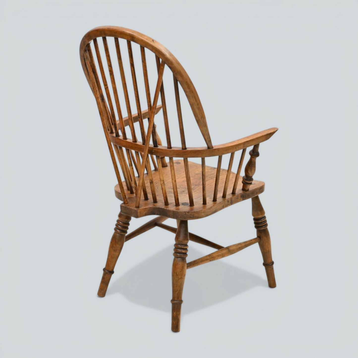 Stick Back Windsor Chair Elm and Beech Antique Bow Back Carver FREE* UK Delivery