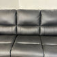 Albion Static Faux Leather Three Seater Sofa