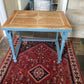 Solid Oak Vintage Inlaid Table Nest of 2