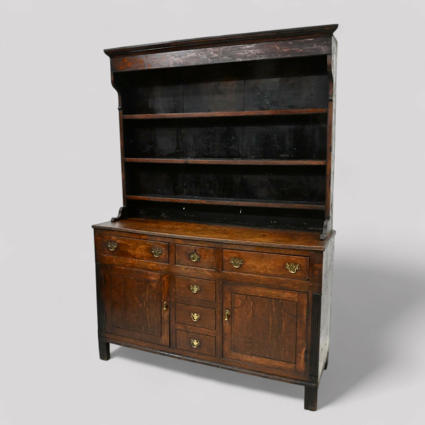 Georgian Oak Country Dresser Sideboard Shelves Drawers Cupboard FREE UK Delivery. SBR9825/2111D