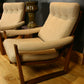 Pair of Mid-Century Guy Rogers ‘Virginia’ Teak Armchairs, 1960s
