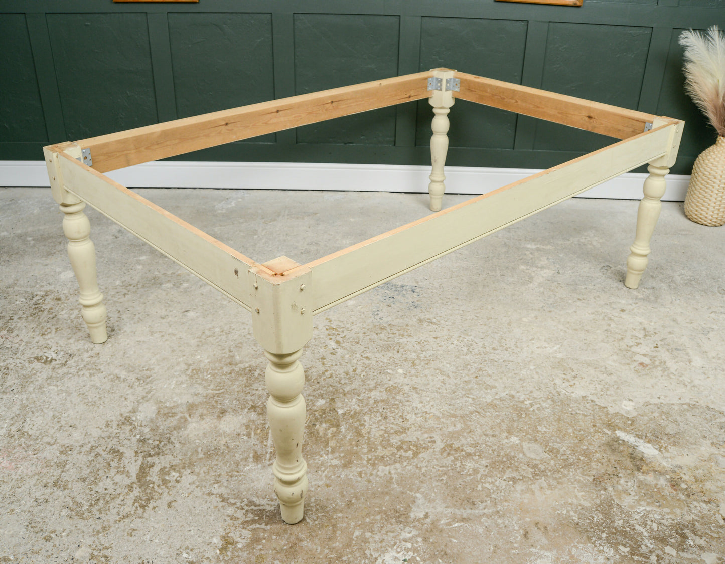 Huge Pine Plank Top Farmhouse Dining Table - 10 seater - Almost 7 FT