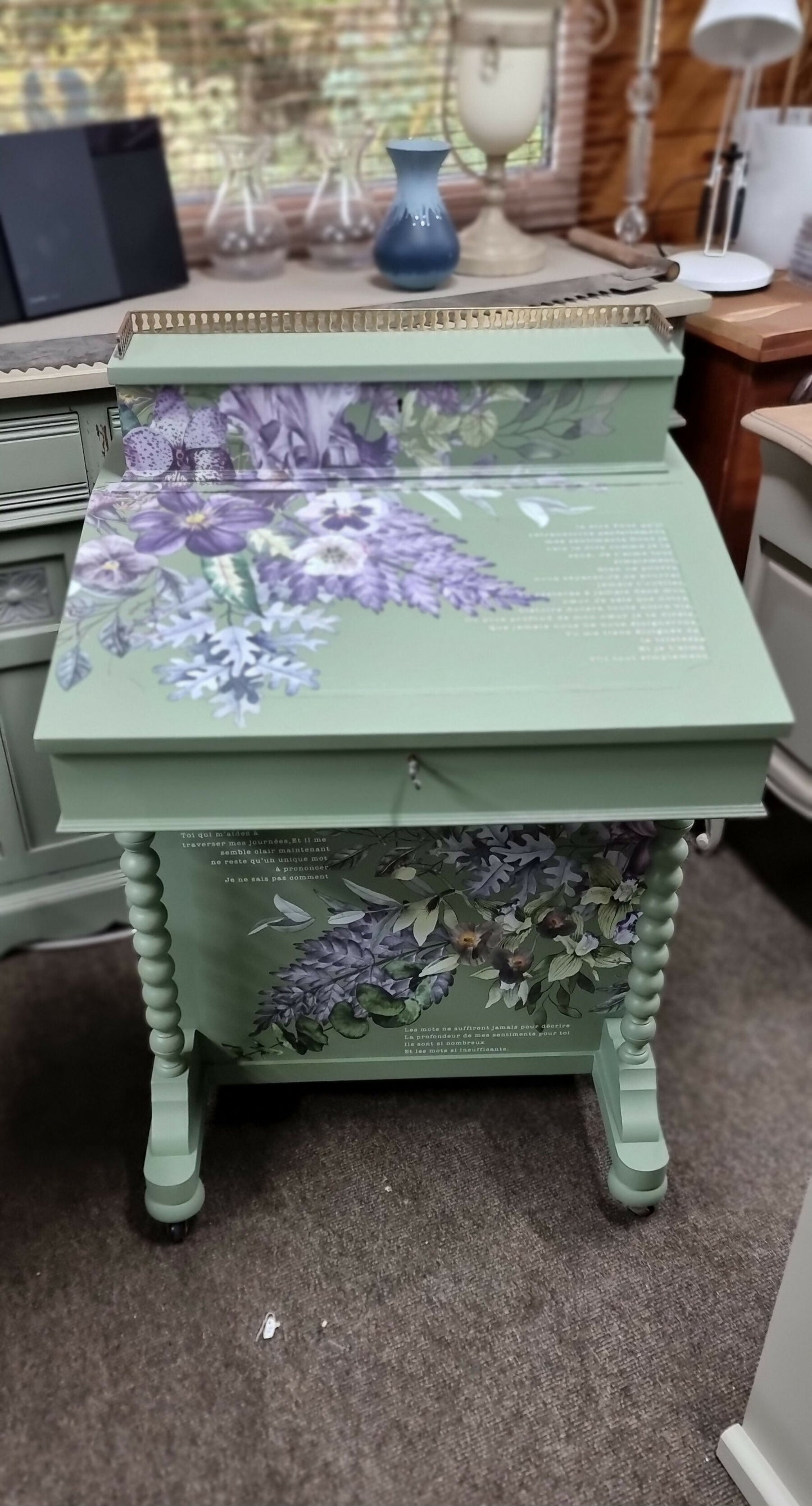 Restyled Davenport Desk/Dressing Table