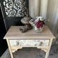 Solid Oak Console Table Toile De Jouy Decoupage