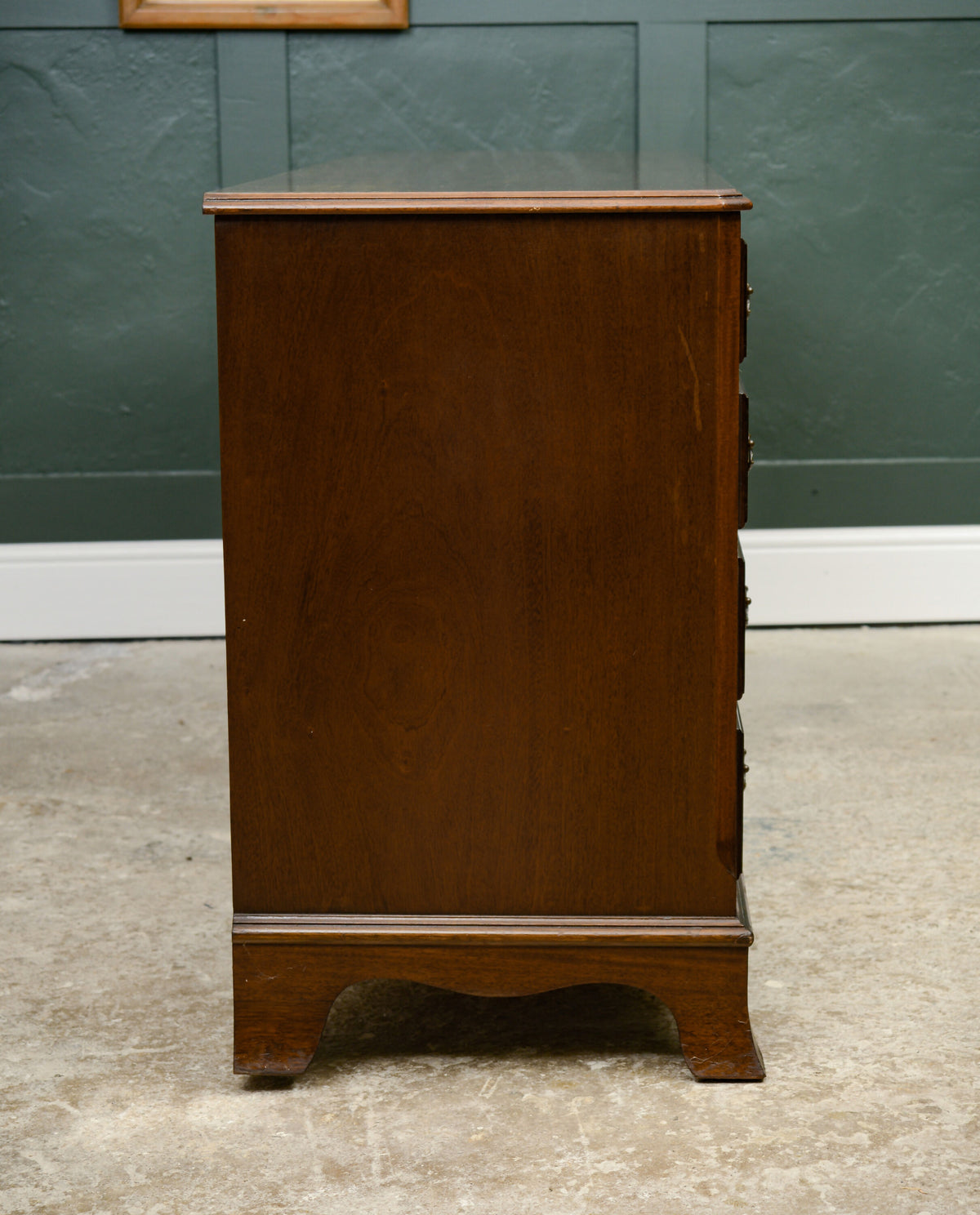 Regency Style Mahogany Sideboard Wide Bank of Drawers