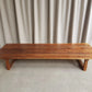 Vintage Mid Century Danish Pine Slatted Bench Seat Coffee Table Scandi Retro R477