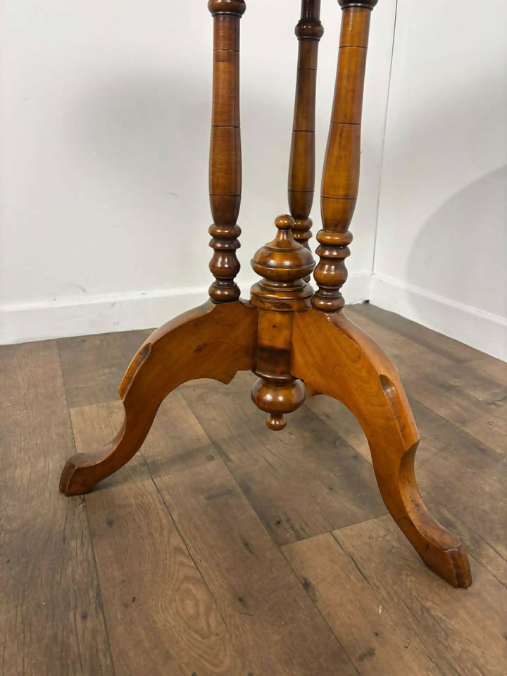 Victorian Mahogany Oval Tip Top Tripod Table (Top Secured in Fixed Position)