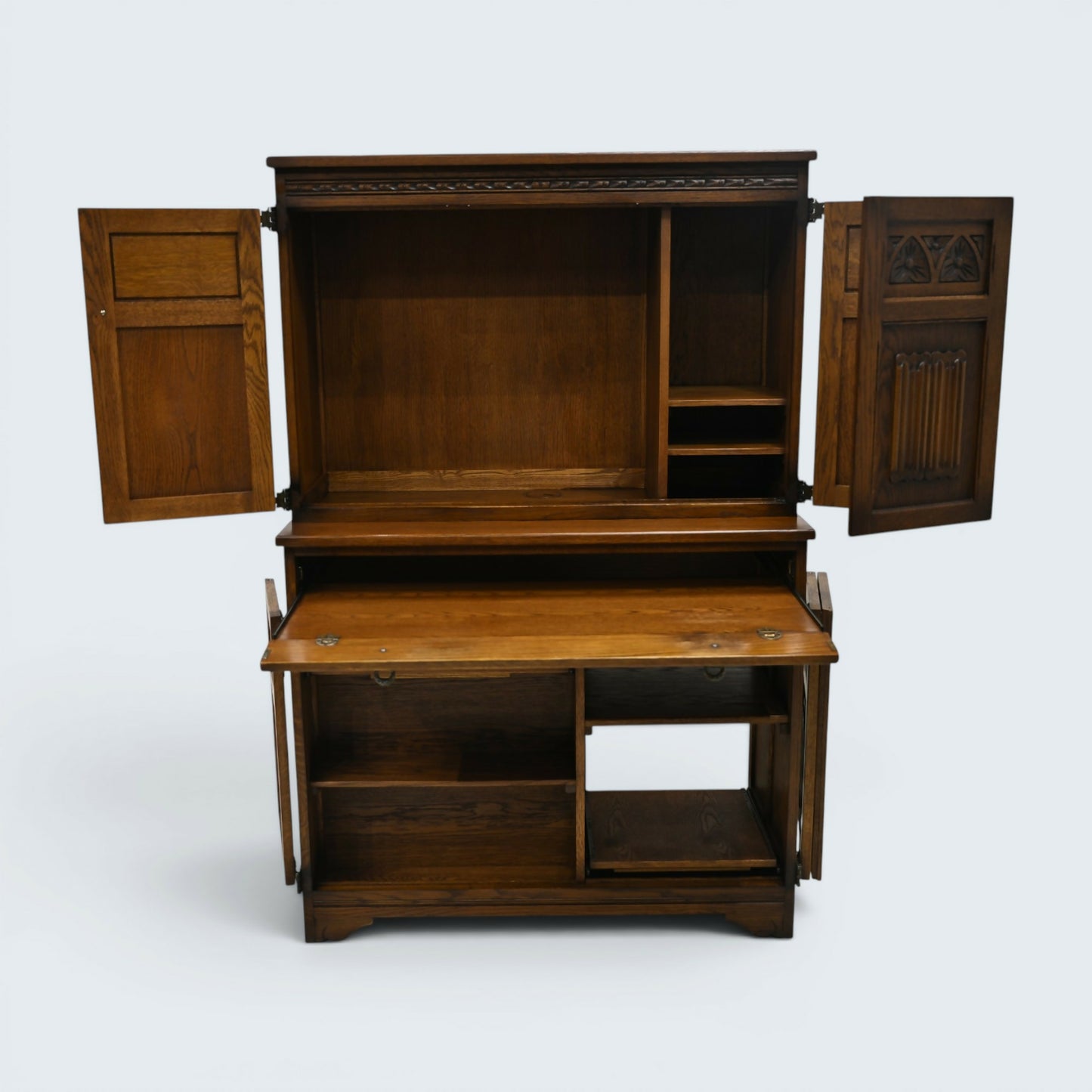 Old Charm Home Office Workstation Computer Cabinet Storage FREE UK Delivery*