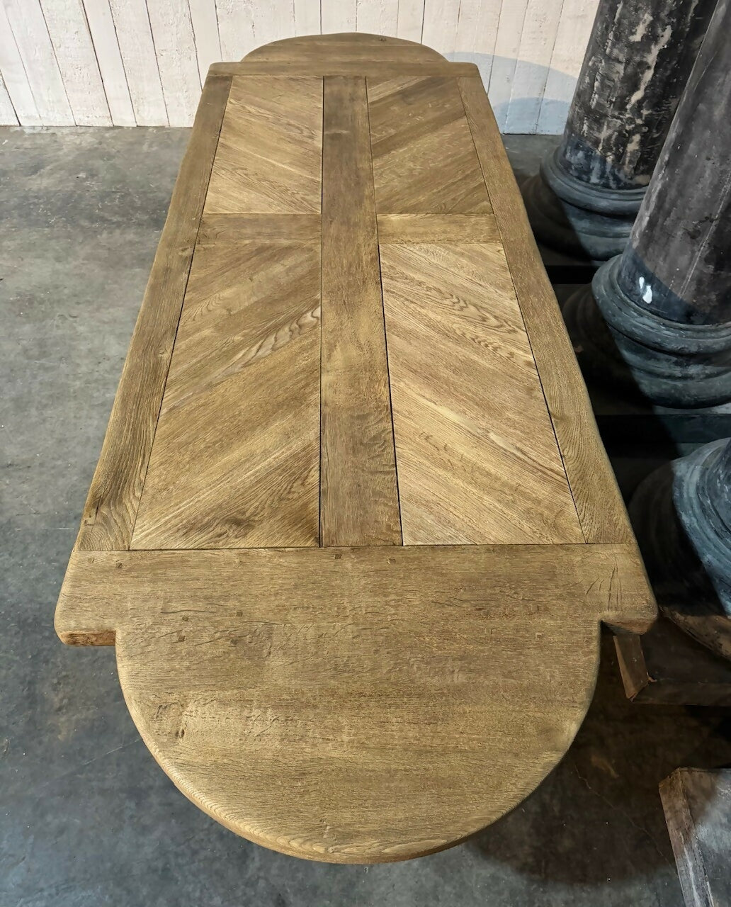 Large 3 Meter French Oak Farmhouse Dining Table