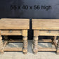 Quality Pair Oak Lamp Tables
