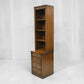 Old Charm Narrow Bookcase 4 Drawers 3 Shelves Light Oak FREE UK Delivery*